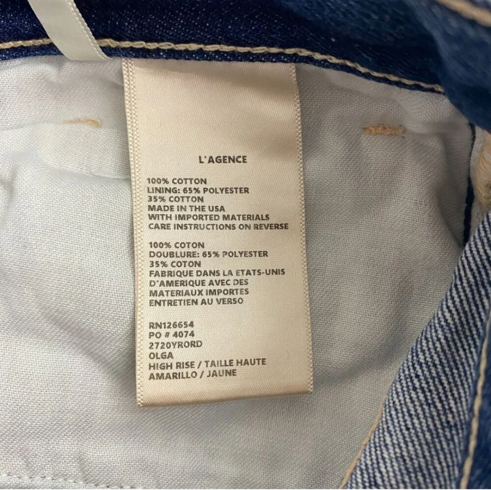 🇺🇸 L'Agence Olga high rise cuffed cigarette jean - Picture 4 of 7